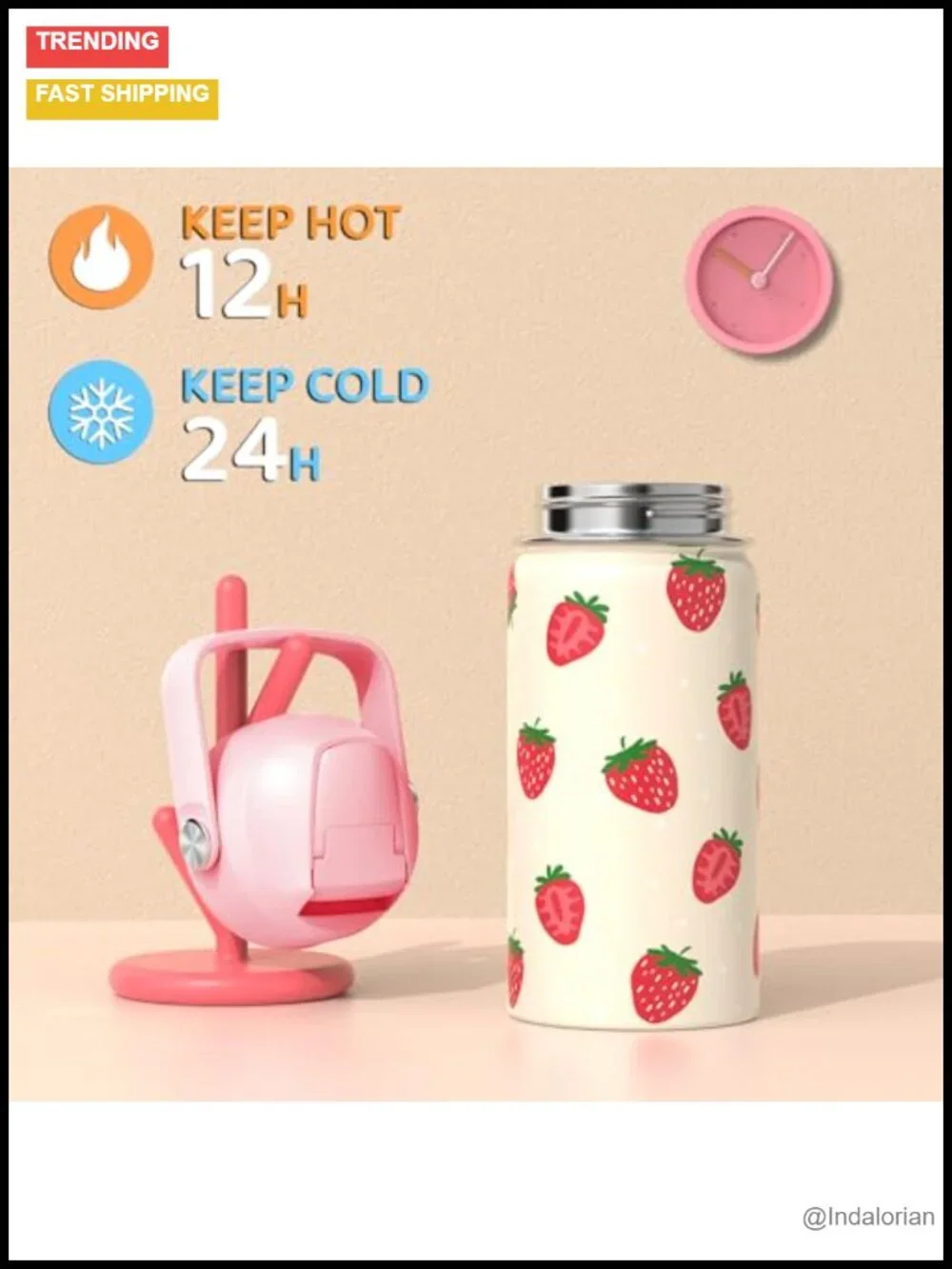 5-in-1 Girls Backpack Set with Bento Lunch Box & Water Bottle
